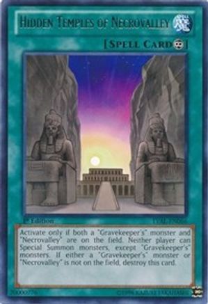 Hidden Temples of Necrovalley [LVAL-EN066] Rare - Yu-Gi-Oh! - Card Brawlers | Quebec | Canada |