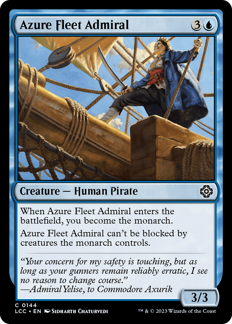 Azure Fleet Admiral [The Lost Caverns of Ixalan Commander] - Magic: The Gathering - Card Brawlers | Quebec | Canada |