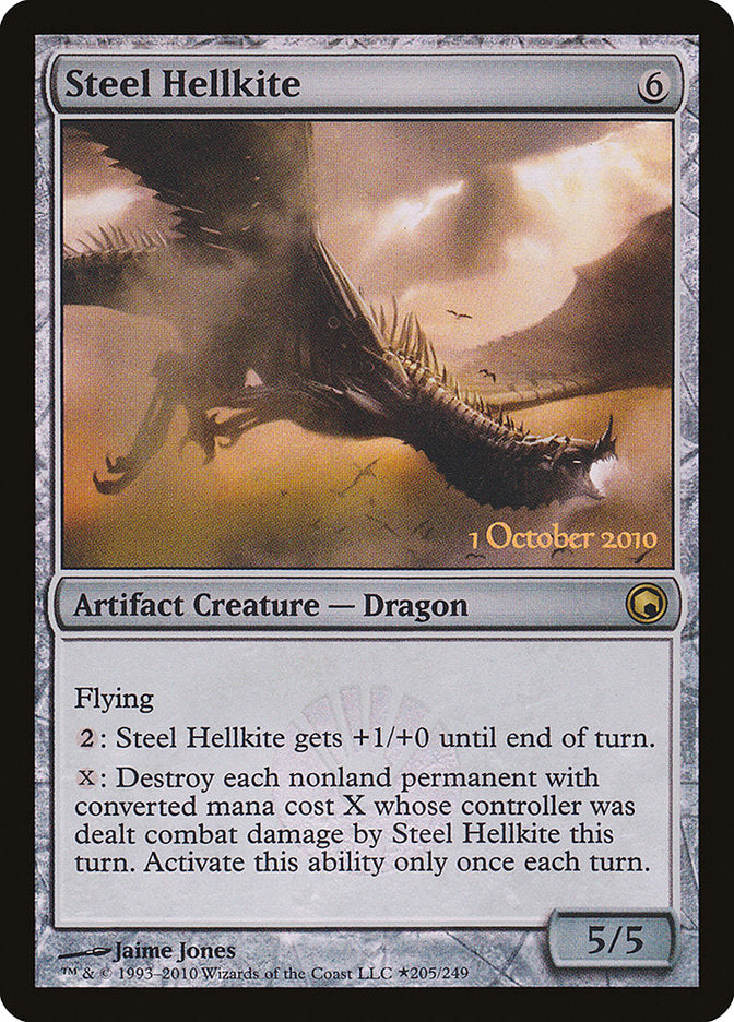 Steel Hellkite [Scars of Mirrodin Prerelease Promos] - Magic: The Gathering - Card Brawlers | Quebec | Canada |