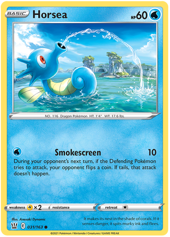 Horsea (031/163) [Sword & Shield: Battle Styles] - Pokémon - Card Brawlers | Quebec | Canada |