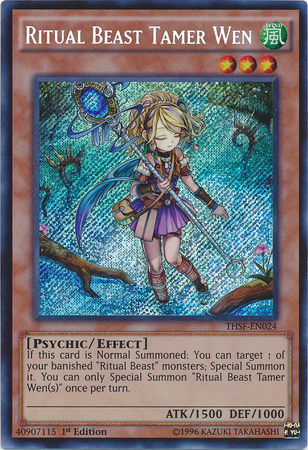 Ritual Beast Tamer Wen [THSF-EN024] Secret Rare - Yu-Gi-Oh! - Card Brawlers | Quebec | Canada |