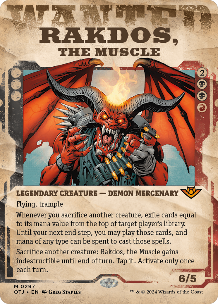 Rakdos, the Muscle (Showcase) [Outlaws of Thunder Junction] - Magic: The Gathering - Card Brawlers | Quebec | Canada |