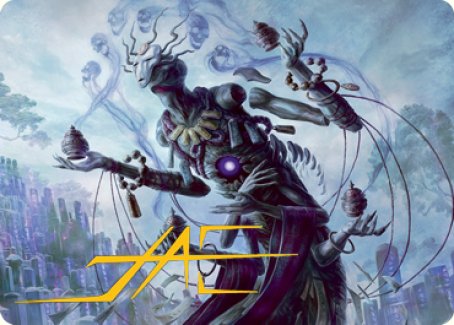 Myojin of Grim Betrayal Art Card (Gold-Stamped Signature) [Kamigawa: Neon Dynasty Art Series] - Magic: The Gathering - Card Brawlers | Quebec | Canada |