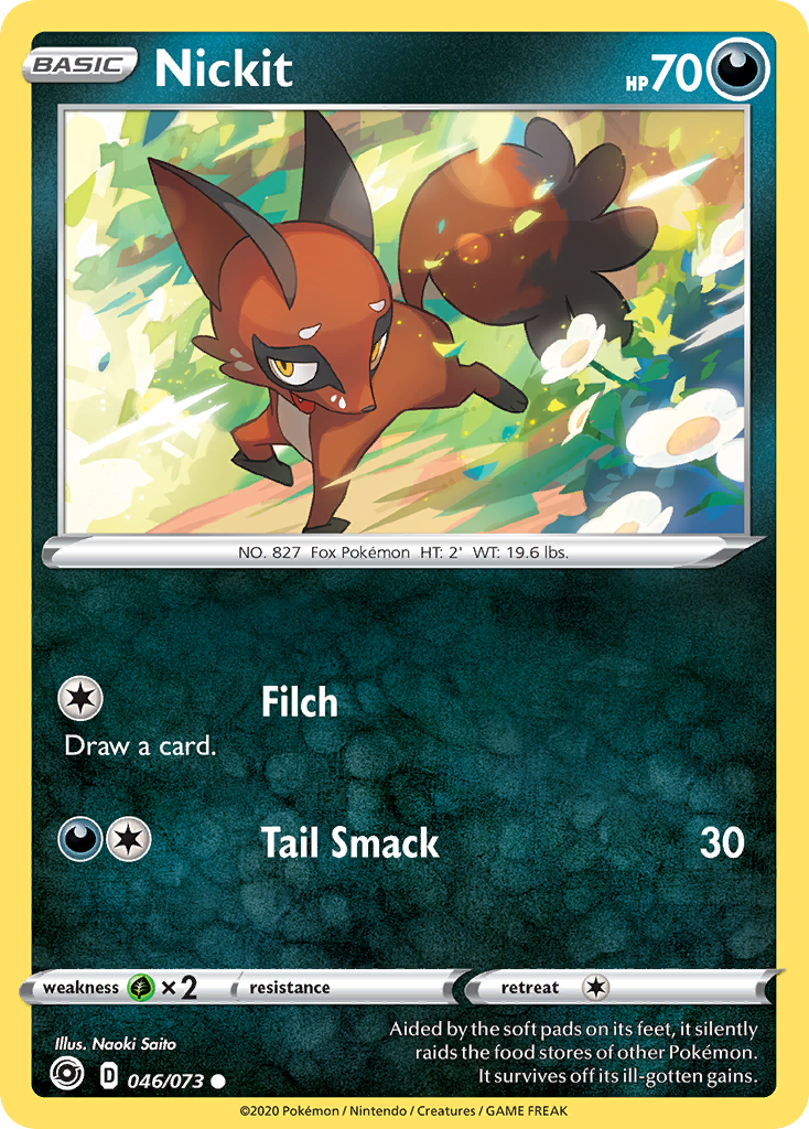 Nickit (046/073) [Sword & Shield: Champion's Path] - Pokémon - Card Brawlers | Quebec | Canada |