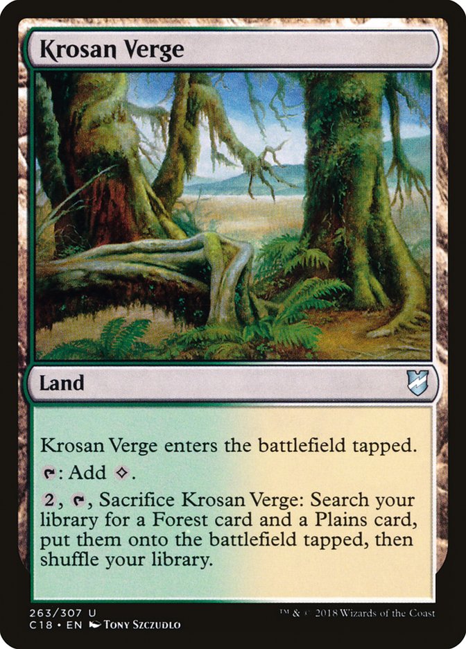 Krosan Verge [Commander 2018] - Magic: The Gathering - Card Brawlers | Quebec | Canada |
