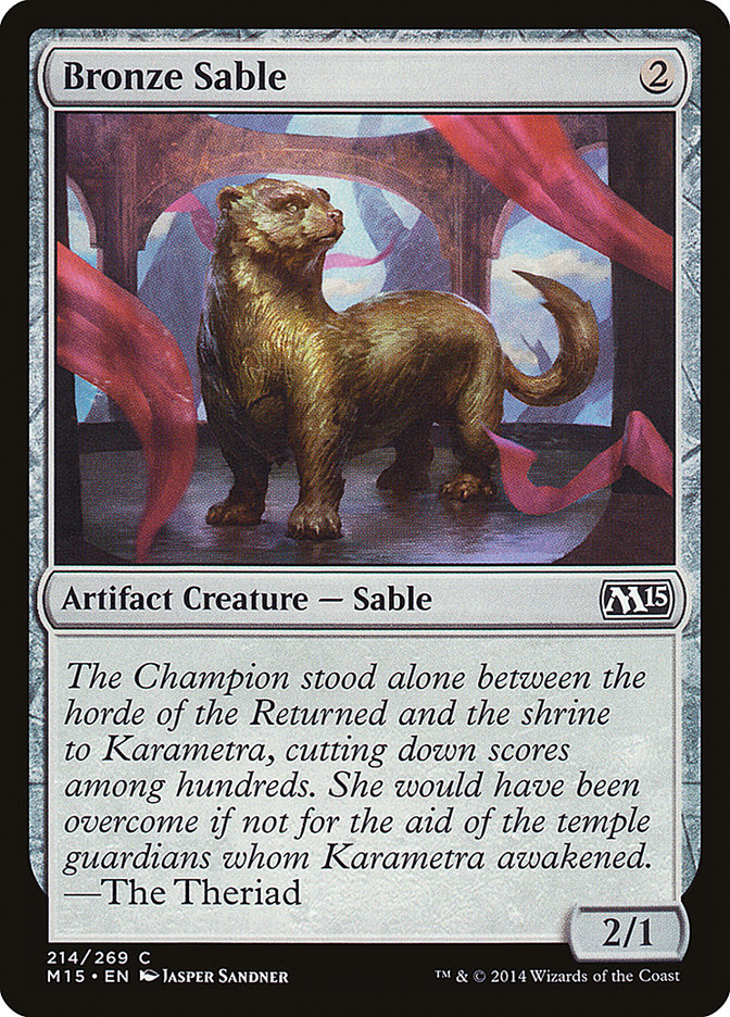 Bronze Sable [Magic 2015] - Magic: The Gathering - Card Brawlers | Quebec | Canada |