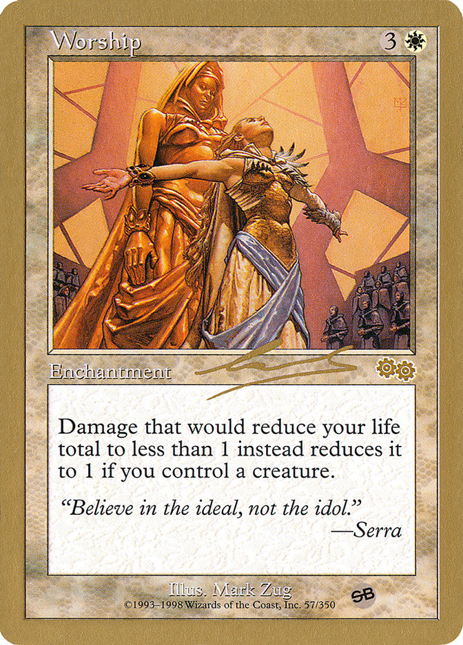 Worship (Nicolas Labarre) (SB) [World Championship Decks 2000] - Magic: The Gathering - Card Brawlers | Quebec | Canada |