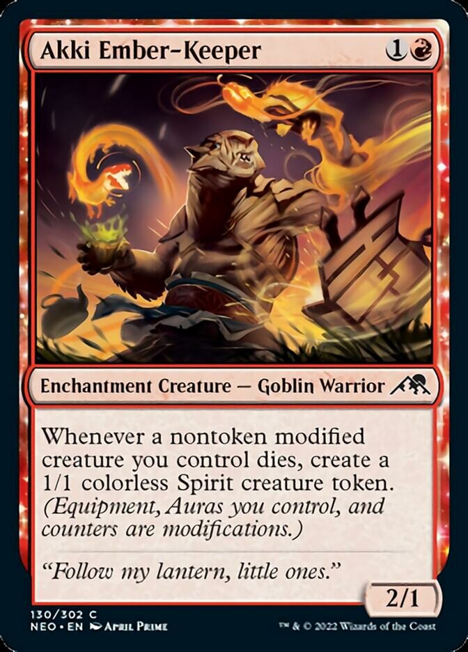 Akki Ember-Keeper [Kamigawa: Neon Dynasty] - Magic: The Gathering - Card Brawlers | Quebec | Canada |