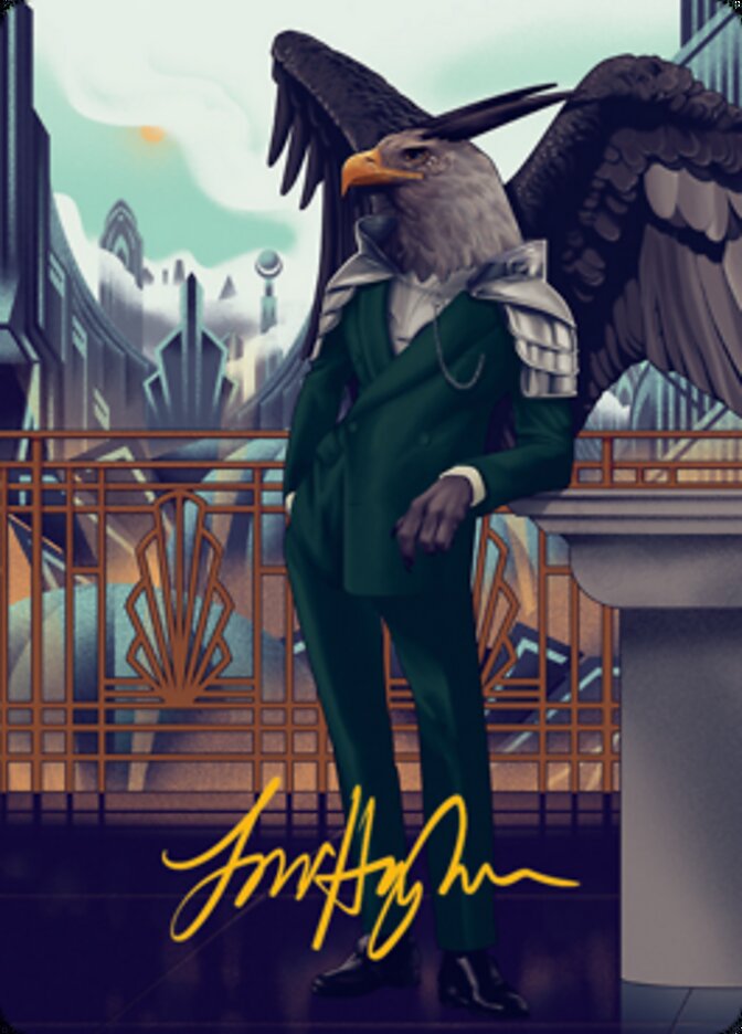 Falco Spara, Pactweaver 2 Art Card (Gold-Stamped Signature) [Streets of New Capenna Art Series] - Magic: The Gathering - Card Brawlers | Quebec | Canada |