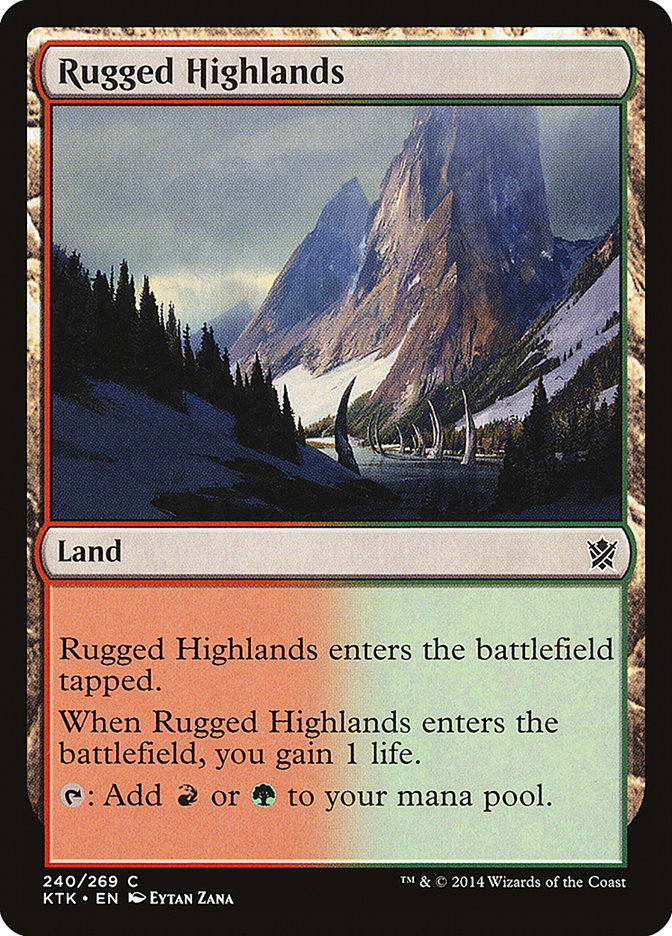 Rugged Highlands [Khans of Tarkir] - Magic: The Gathering - Card Brawlers | Quebec | Canada |