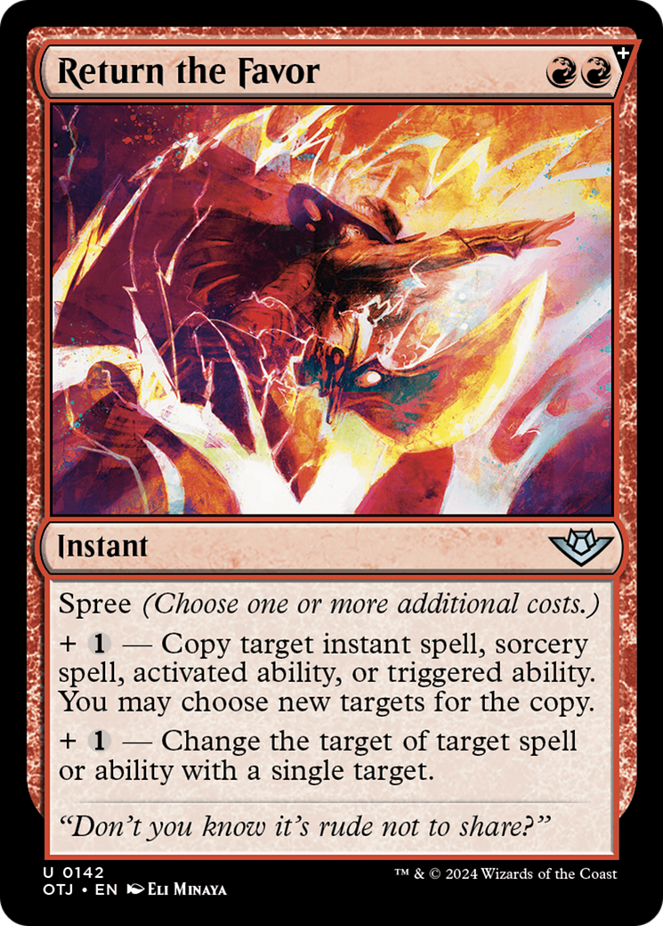 Return the Favor [Outlaws of Thunder Junction] - Magic: The Gathering - Card Brawlers | Quebec | Canada |