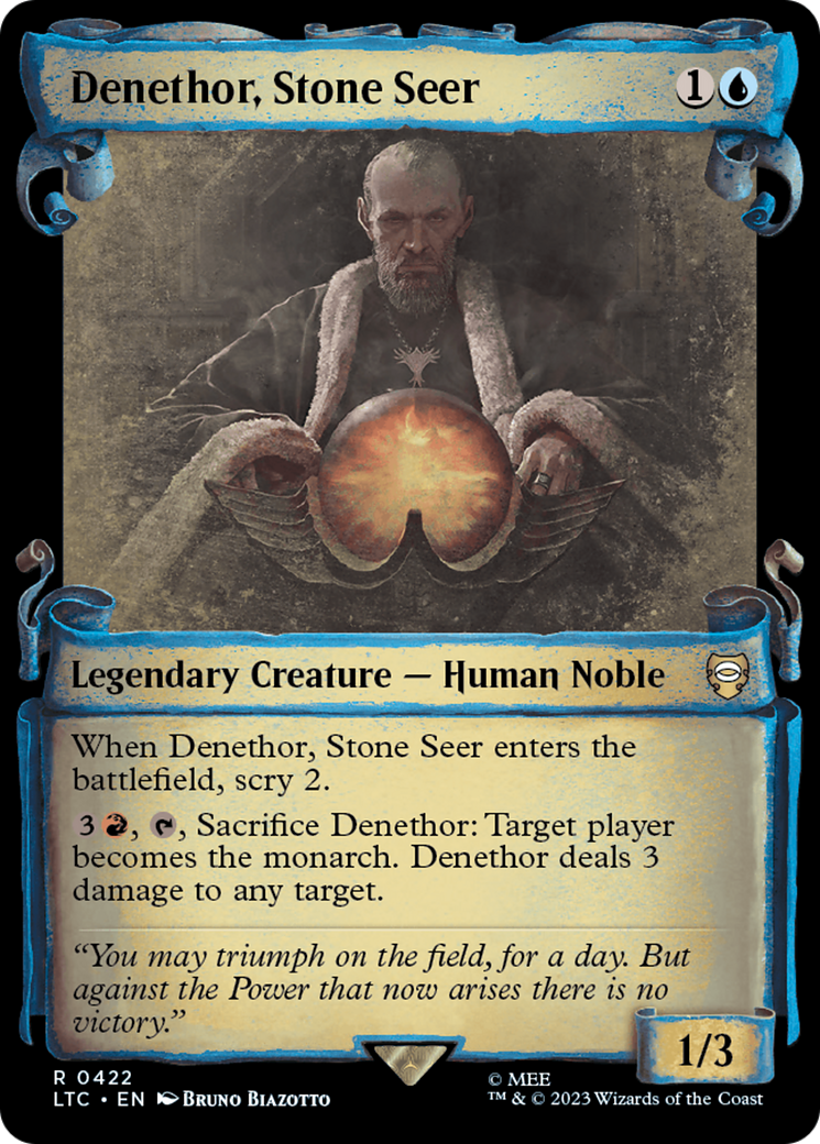 Denethor, Stone Seer [The Lord of the Rings: Tales of Middle-Earth Commander Showcase Scrolls] - Magic: The Gathering - Card Brawlers | Quebec | Canada |