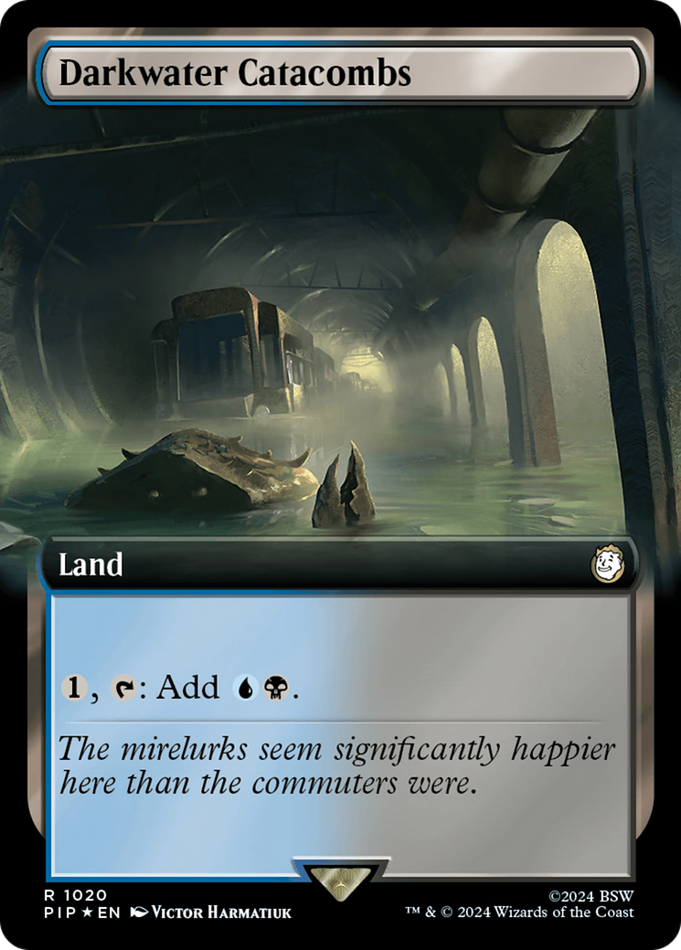 Darkwater Catacombs (Extended Art) (Surge Foil) [Fallout] - Magic: The Gathering - Card Brawlers | Quebec | Canada |