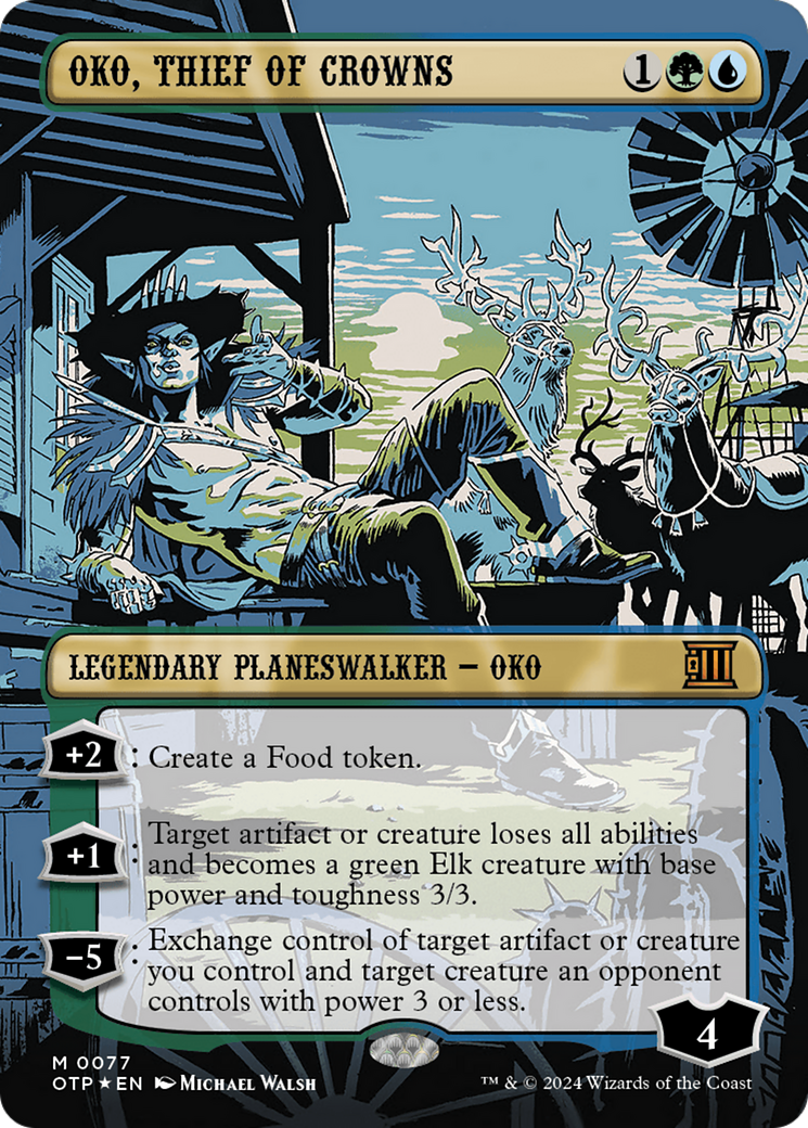 Oko, Thief of Crowns (Textured Foil) [Outlaws of Thunder Junction: Breaking News] - Magic: The Gathering - Card Brawlers | Quebec | Canada |