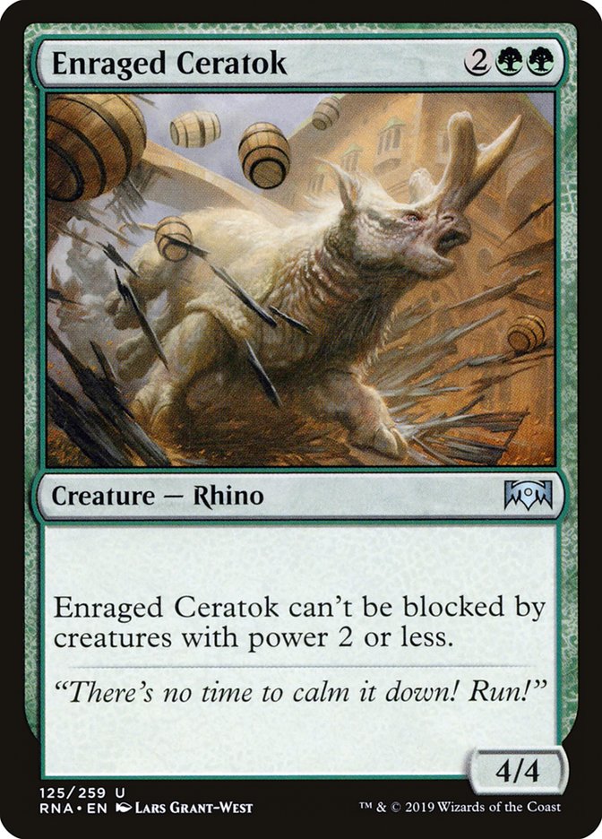 Enraged Ceratok [Ravnica Allegiance] - Magic: The Gathering - Card Brawlers | Quebec | Canada |
