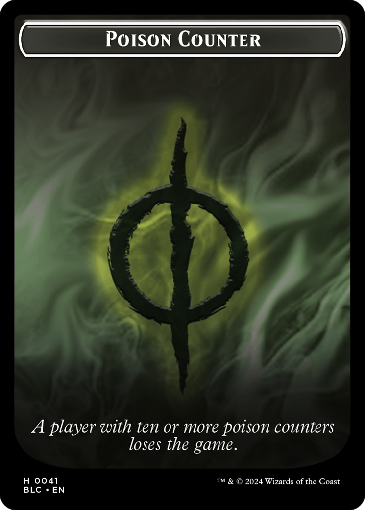 Rabbit // Poison Counter Double-Sided Token [Bloomburrow Commander Tokens] - Magic: The Gathering - Card Brawlers | Quebec | Canada |