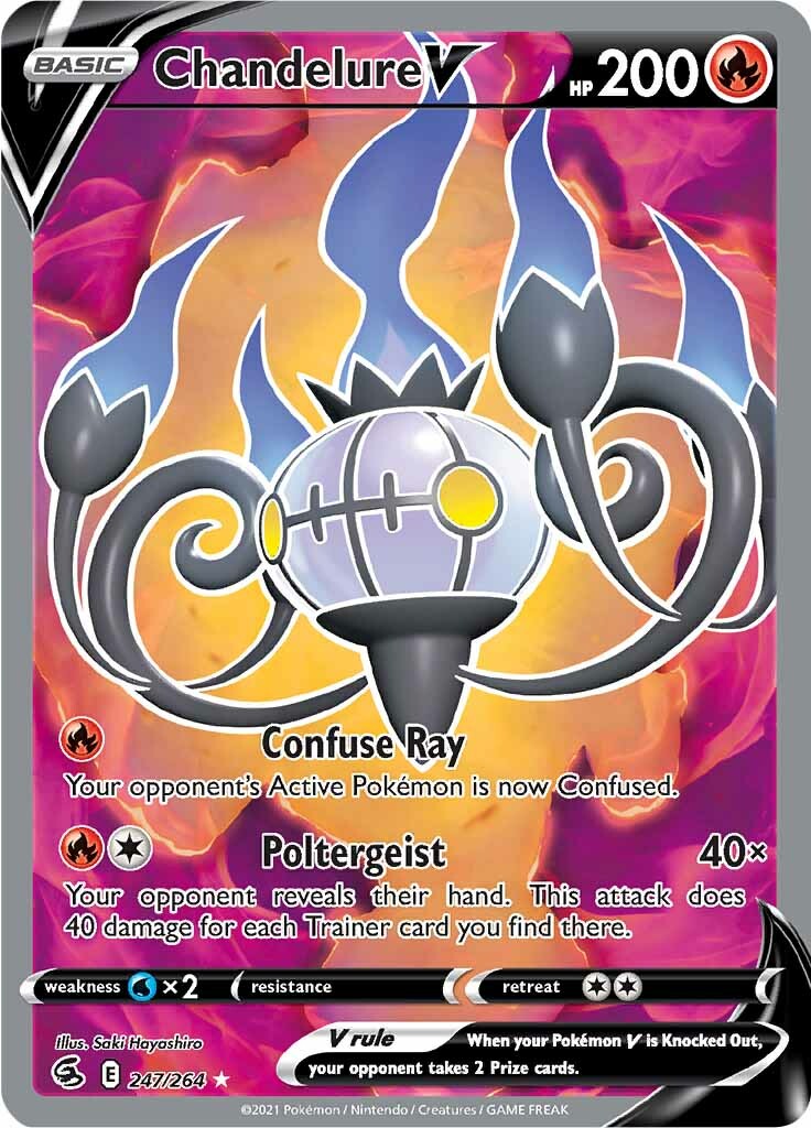 Chandelure V (247/264) [Sword & Shield: Fusion Strike] - Pokémon - Card Brawlers | Quebec | Canada |