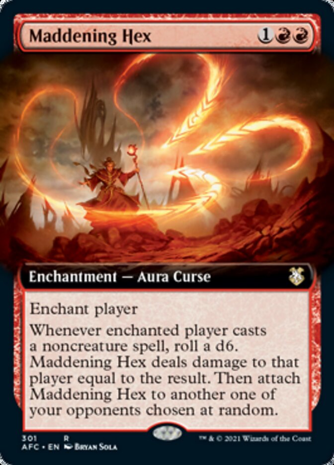 Maddening Hex (Extended Art) [Dungeons & Dragons: Adventures in the Forgotten Realms Commander] - Magic: The Gathering - Card Brawlers | Quebec | Canada |