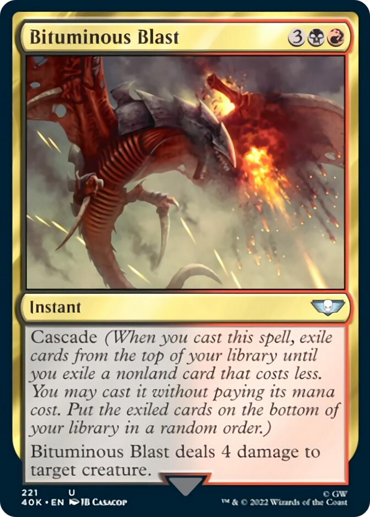 Bituminous Blast (Surge Foil) [Warhammer 40,000] - Magic: The Gathering - Card Brawlers | Quebec | Canada |