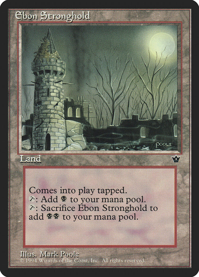Ebon Stronghold [Fallen Empires] - Magic: The Gathering - Card Brawlers | Quebec | Canada |