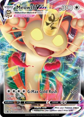Meowth VMAX (SWSH005) (Jumbo Card) [Sword & Shield: Black Star Promos] - Pokémon - Card Brawlers | Quebec | Canada |