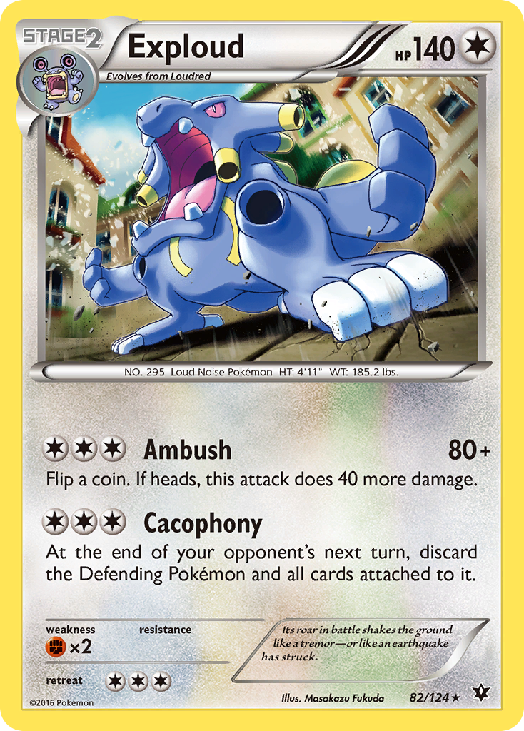 Exploud (82/124) [XY: Fates Collide] - Pokémon - Card Brawlers | Quebec | Canada |