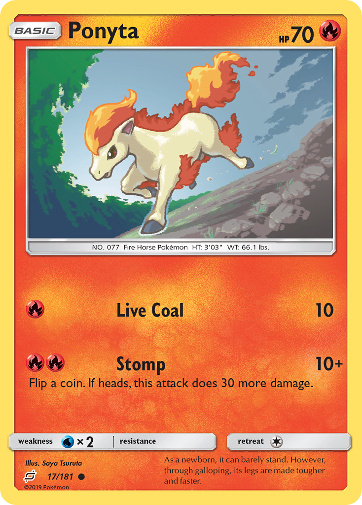 Ponyta (17/181) [Sun & Moon: Team Up] - Pokémon - Card Brawlers | Quebec | Canada |