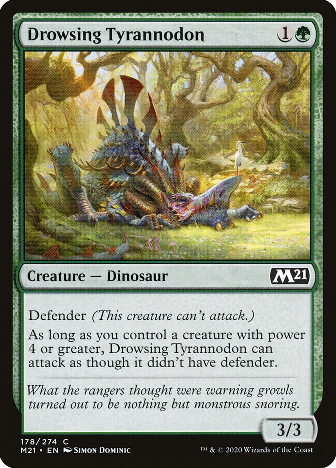 Drowsing Tyrannodon [Core Set 2021] - Magic: The Gathering - Card Brawlers | Quebec | Canada |