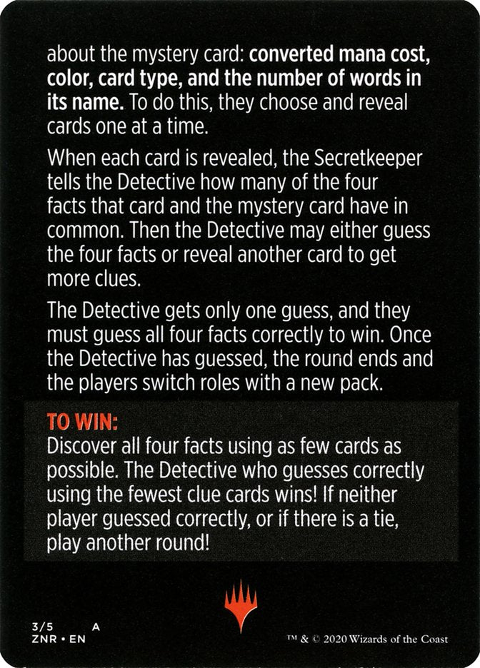 Booster Sleuth (Magic Minigame) [Zendikar Rising Minigame] - Magic: The Gathering - Card Brawlers | Quebec | Canada |