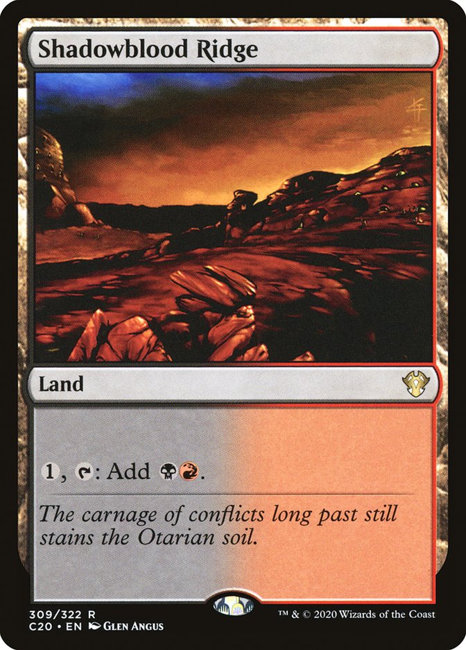 Shadowblood Ridge [Commander 2020] - Magic: The Gathering - Card Brawlers | Quebec | Canada |