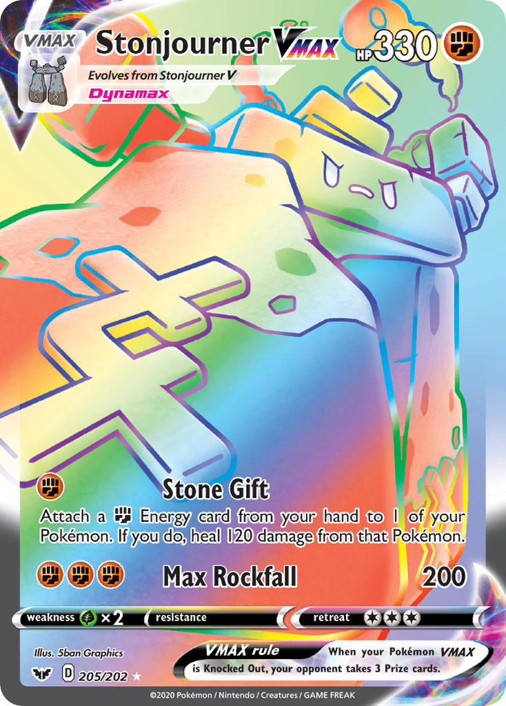Stonjourner VMAX (205/202) [Sword & Shield: Base Set] - Pokémon - Card Brawlers | Quebec | Canada |