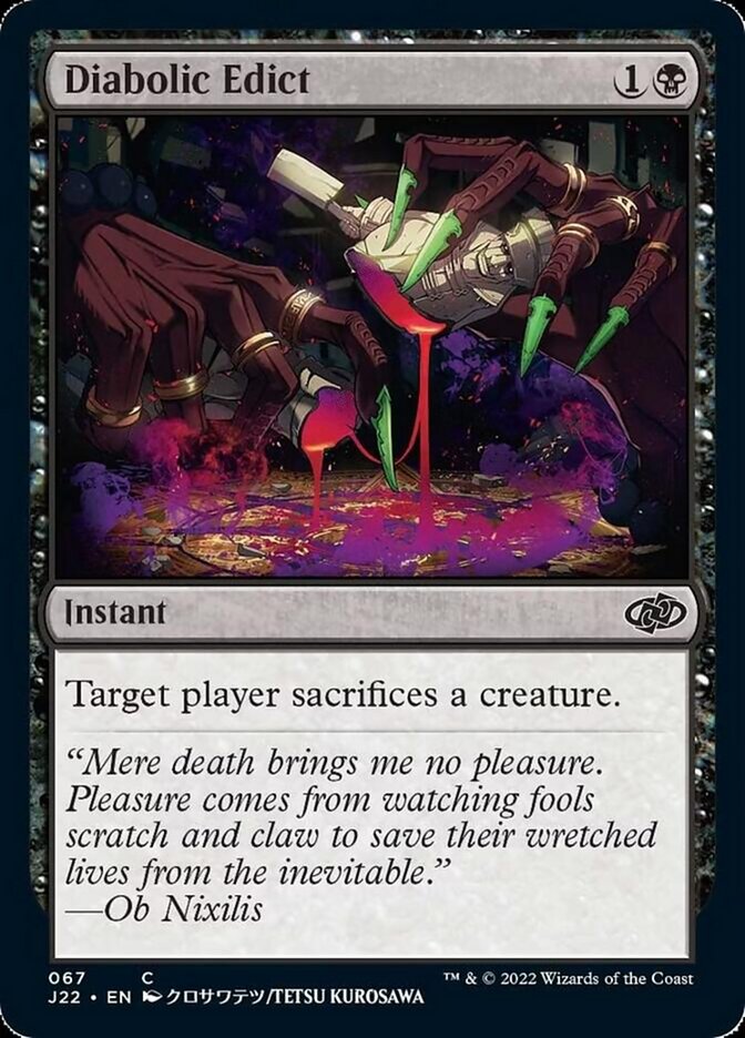 Diabolic Edict [Jumpstart 2022] - Magic: The Gathering - Card Brawlers | Quebec | Canada |