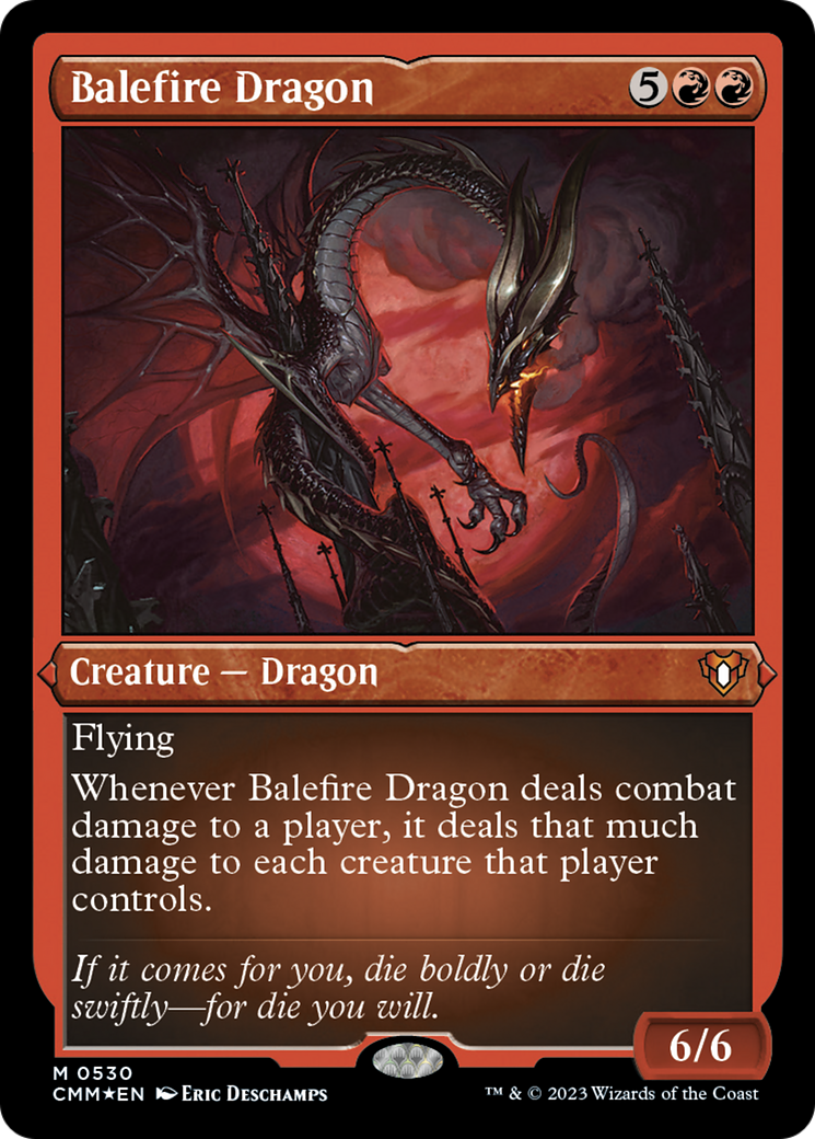 Balefire Dragon (Foil Etched) [Commander Masters] - Magic: The Gathering - Card Brawlers | Quebec | Canada |