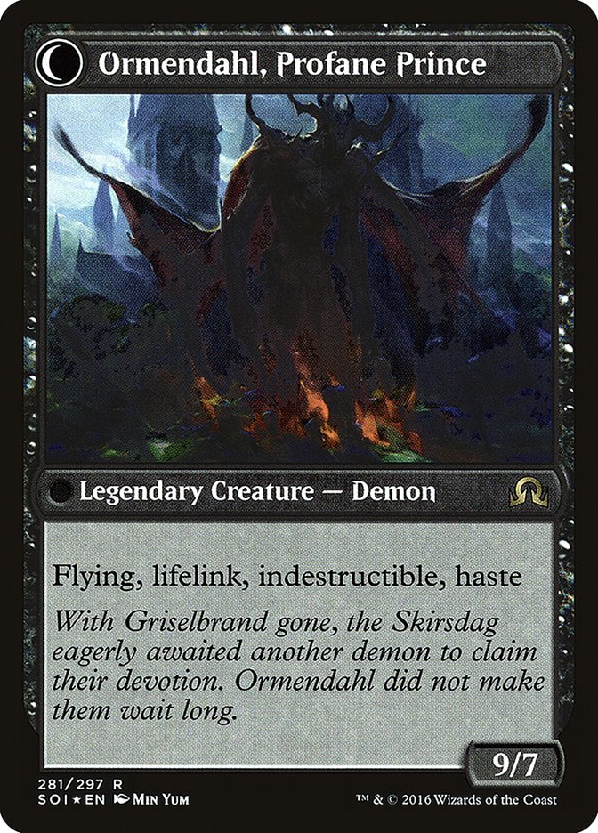 Westvale Abbey // Ormendahl, Profane Prince [Shadows over Innistrad Prerelease Promos] - Magic: The Gathering - Card Brawlers | Quebec | Canada |