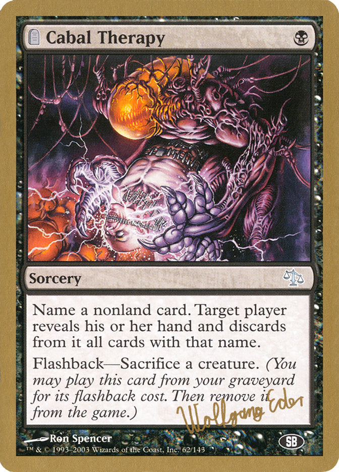 Cabal Therapy (Wolfgang Eder) (SB) [World Championship Decks 2003] - Magic: The Gathering - Card Brawlers | Quebec | Canada |