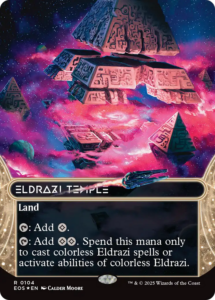 Eldrazi Temple (0104) (Borderless) (Galaxy Foil) [Edge of Eternities: Stellar Sights] - Magic: The Gathering - Card Brawlers | Quebec | Canada |