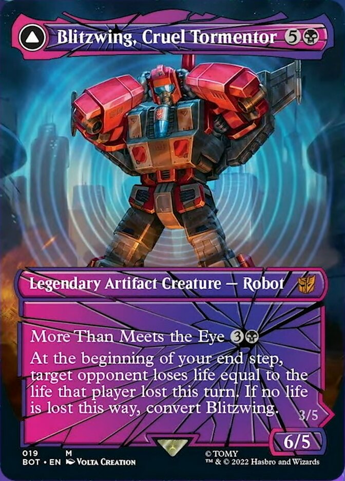 Blitzwing, Cruel Tormentor // Blitzwing, Adaptive Assailant (Shattered Glass) [Transformers] - Magic: The Gathering - Card Brawlers | Quebec | Canada |