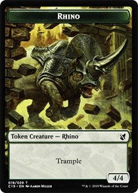 Rhino // Egg Double-Sided Token [Commander 2019 Tokens] - Magic: The Gathering - Card Brawlers | Quebec | Canada |