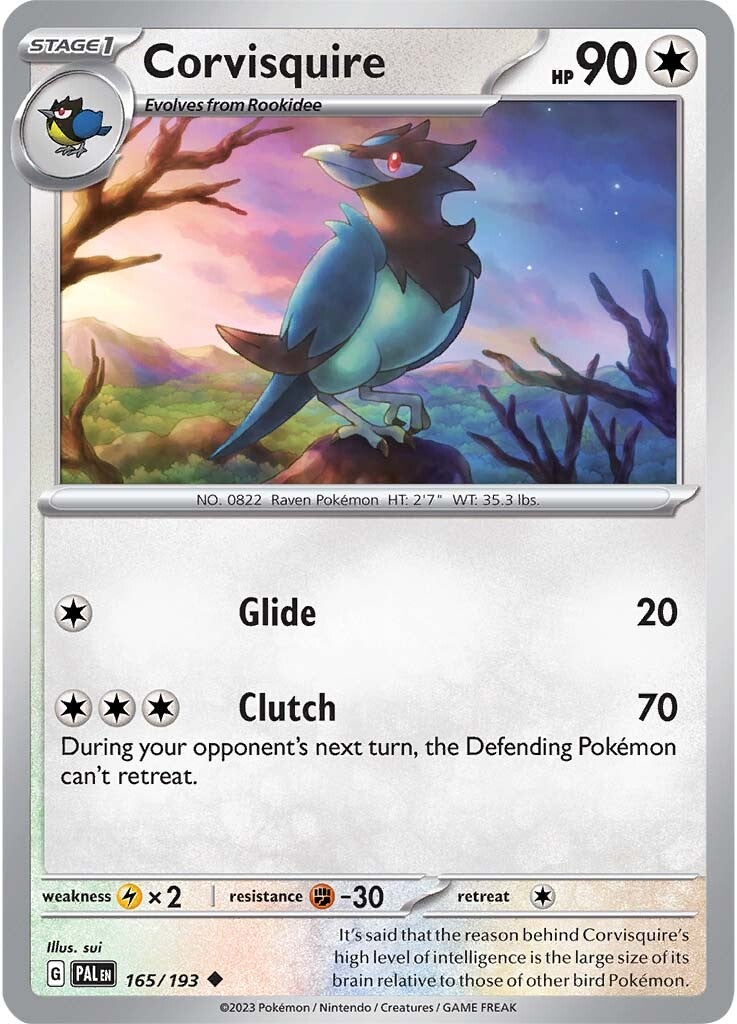 Corvisquire (165/193) [Scarlet & Violet: Paldea Evolved] - Pokémon - Card Brawlers | Quebec | Canada |