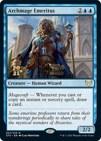Archmage Emeritus [Strixhaven: School of Mages Prerelease Promos] - Magic: The Gathering - Card Brawlers | Quebec | Canada |