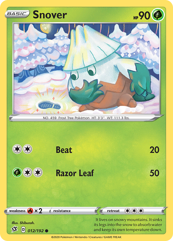 Snover (012/192) [Sword & Shield: Rebel Clash] - Pokémon - Card Brawlers | Quebec | Canada |