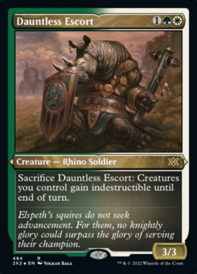 Dauntless Escort (Foil Etched) [Double Masters 2022] - Magic: The Gathering - Card Brawlers | Quebec | Canada |