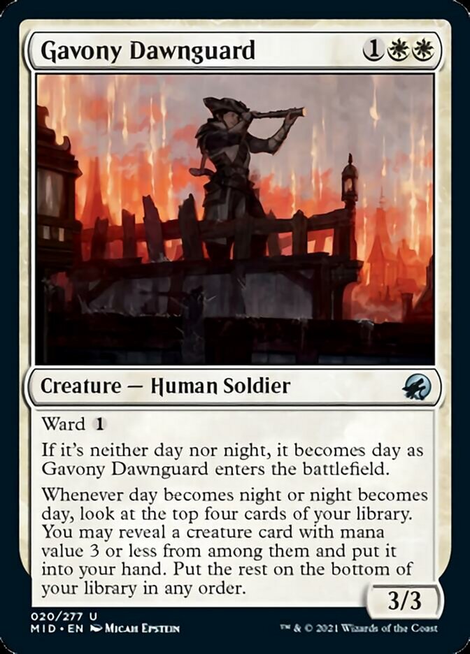 Gavony Dawnguard [Innistrad: Midnight Hunt] - Magic: The Gathering - Card Brawlers | Quebec | Canada |