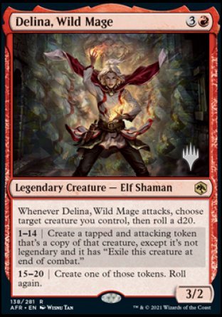 Delina, Wild Mage (Promo Pack) [Dungeons & Dragons: Adventures in the Forgotten Realms Promos] - Magic: The Gathering - Card Brawlers | Quebec | Canada |