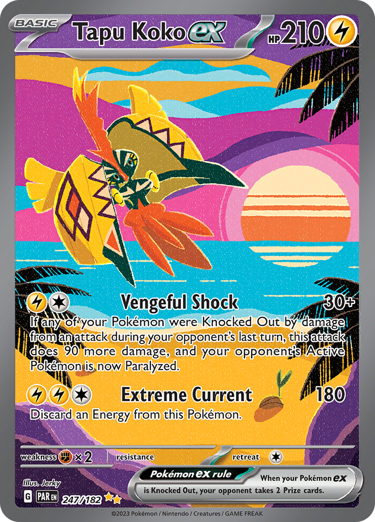 Tapu Koko ex (247/182) [Scarlet & Violet: Paradox Rift] - Pokémon - Card Brawlers | Quebec | Canada |