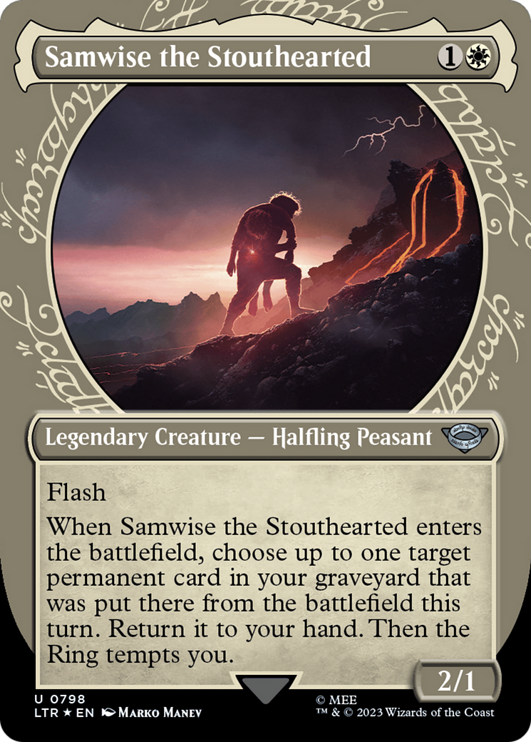 Samwise the Stouthearted (Showcase) (Surge Foil) [The Lord of the Rings: Tales of Middle-Earth] - Magic: The Gathering - Card Brawlers | Quebec | Canada |