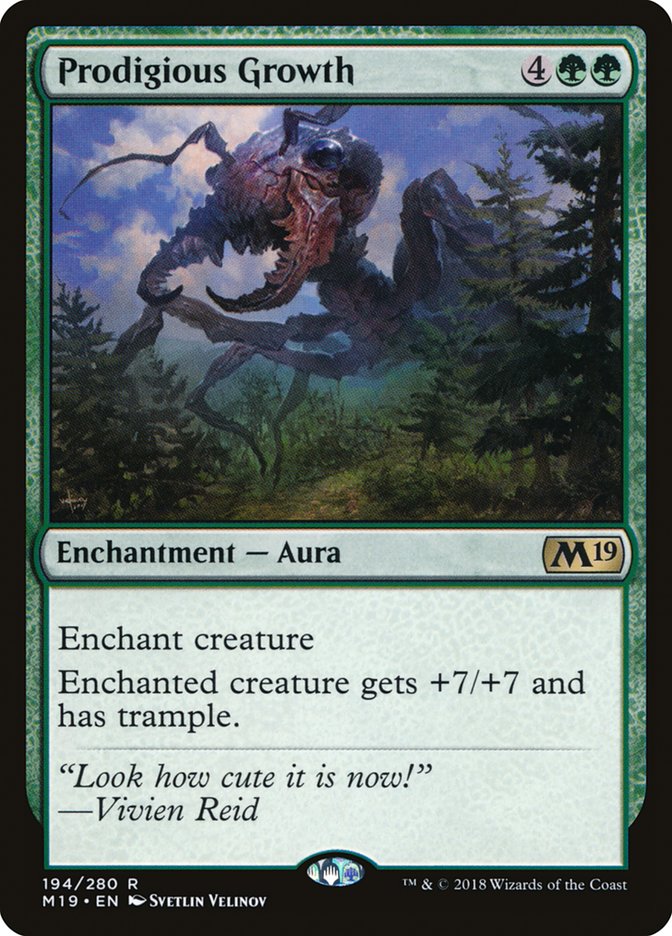 Prodigious Growth [Core Set 2019] - Magic: The Gathering - Card Brawlers | Quebec | Canada |