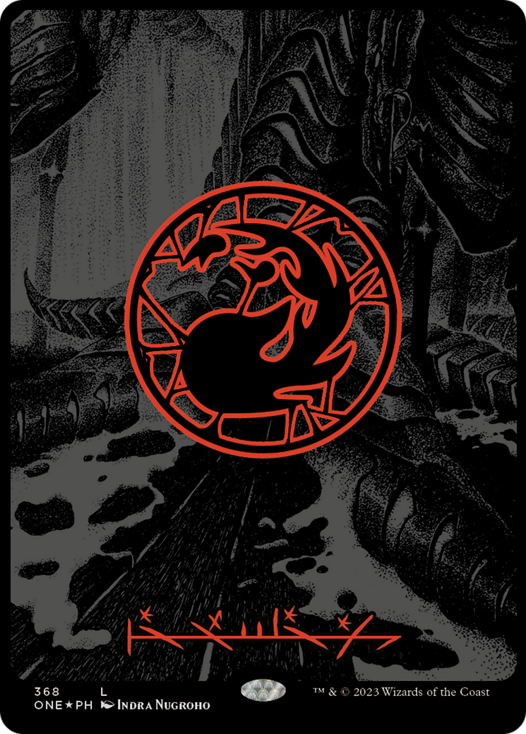 Mountain (368) (Oil Slick Raised Foil) [Phyrexia: All Will Be One] - Magic: The Gathering - Card Brawlers | Quebec | Canada |