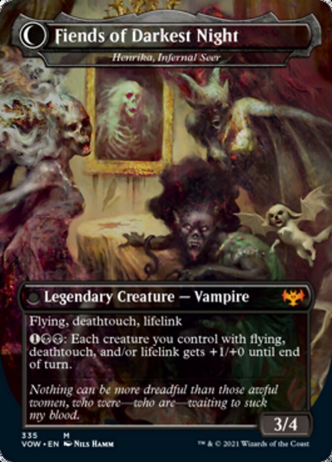 Henrika Domnathi // Henrika, Infernal Seer - The Three Weird Sisters // Fiends of Darkest Night [Innistrad: Crimson Vow] - Magic: The Gathering - Card Brawlers | Quebec | Canada |
