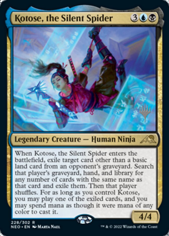Kotose, the Silent Spider (Promo Pack) [Kamigawa: Neon Dynasty Promos] - Magic: The Gathering - Card Brawlers | Quebec | Canada |